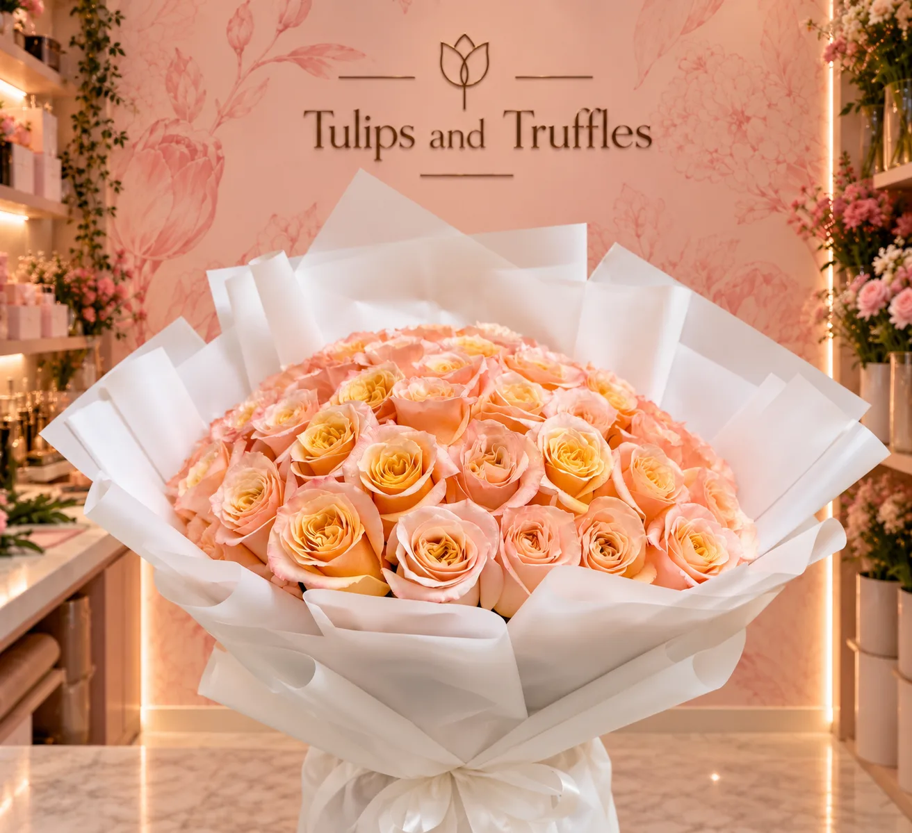 Fifty Shimmer Roses