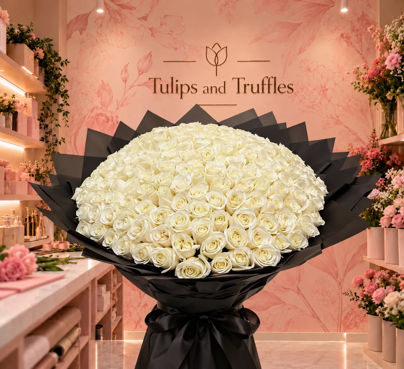 Two Hundred Tibet White Roses
